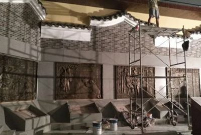 二十四孝紫銅室內裝飾浮雕壁畫