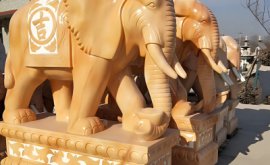 黃色的石雕大象石材有哪些？