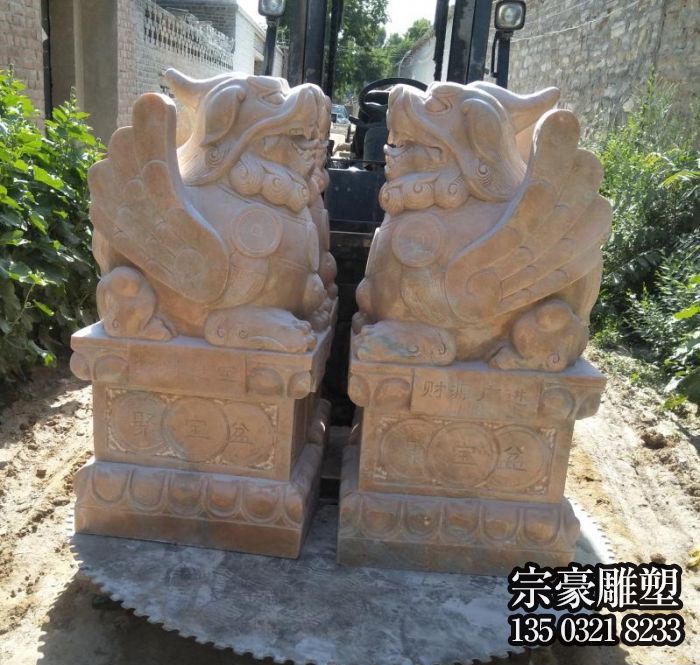 庭院小區門口創意鎮宅辟邪石雕貔貅雕塑