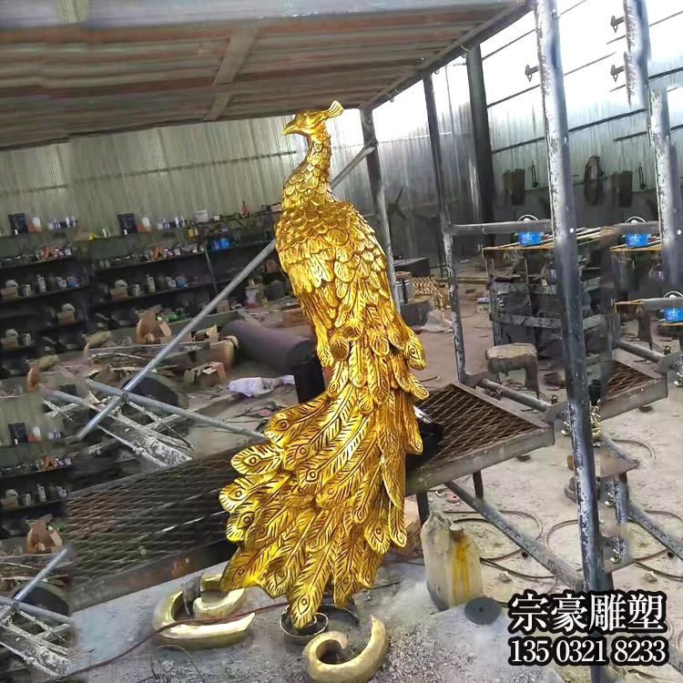 景區(qū)企業(yè)純金打造鳳凰雕塑 景區(qū)企業(yè)純金打造鳳凰雕塑