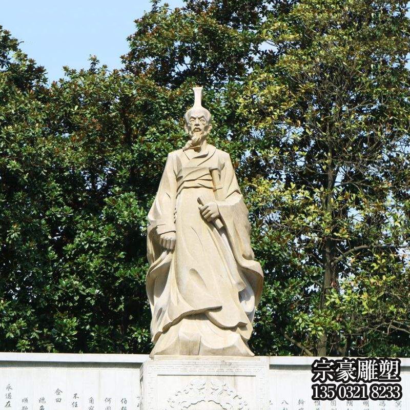 中國(guó)名人戰(zhàn)國(guó)時(shí)期楚國(guó)詩(shī)人屈原砂巖石雕像 中國(guó)名人戰(zhàn)國(guó)時(shí)期楚國(guó)詩(shī)人屈原砂巖石雕像