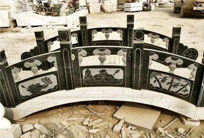 青石小橋石雕擺件