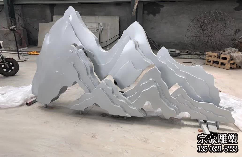 假山雕塑-噴漆假山不銹鋼抽象雕塑 假山雕塑-噴漆假山不銹鋼抽象雕塑