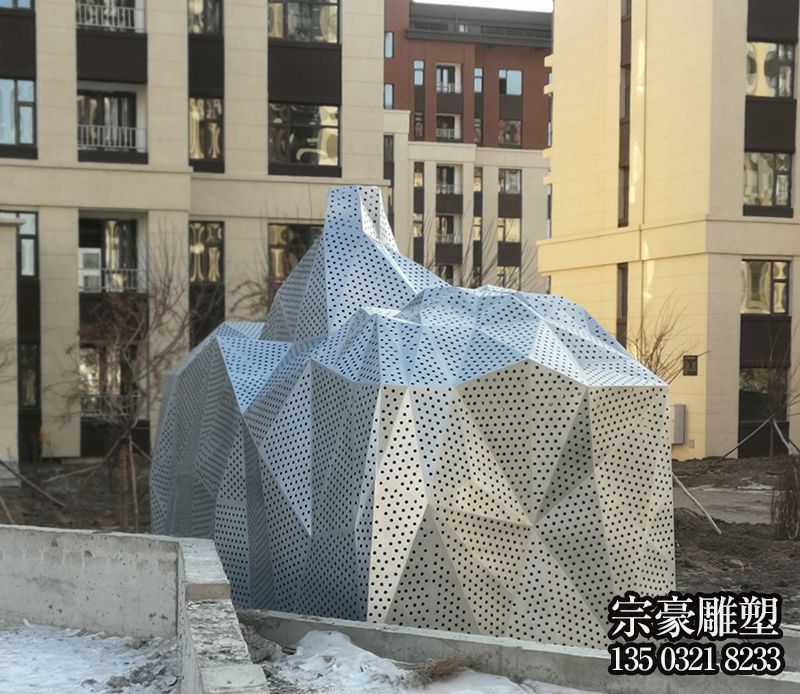 假山雕塑-小區擺放幾何不銹鋼小區假山雕塑 假山雕塑-小區擺放幾何不銹鋼小區假山雕塑